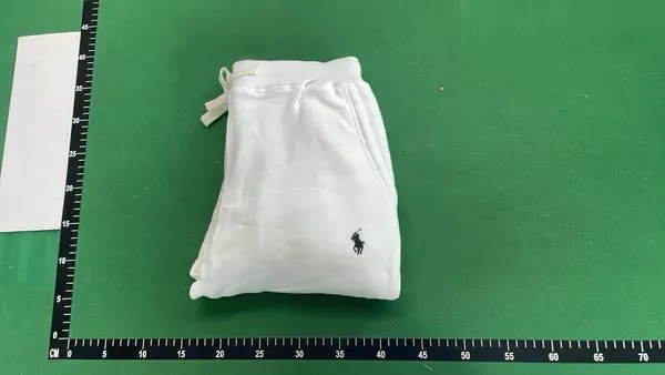 Grey Fleece Jogger Sweatpants With Drawstring — warehouse QC photo 4