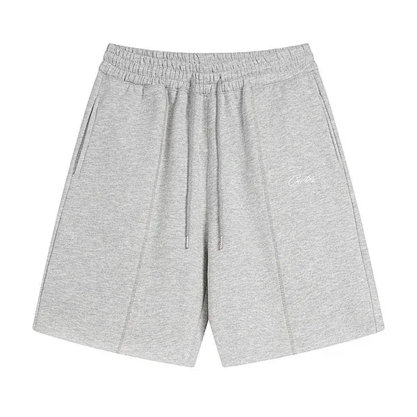 Embroidered Script Fleece Sweat Shorts — merchant catalogue photo