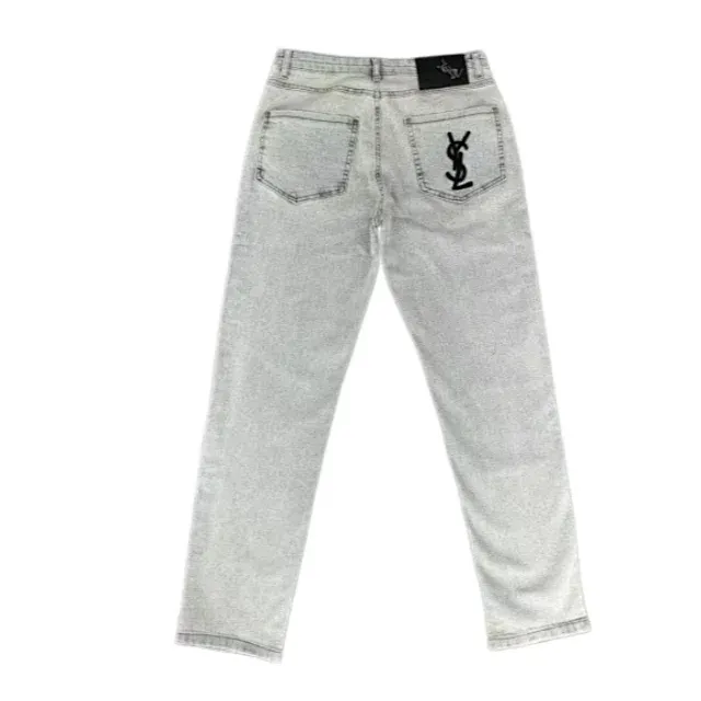 Light Grey Washed Straight Leg Jeans — merchant catalogue photo