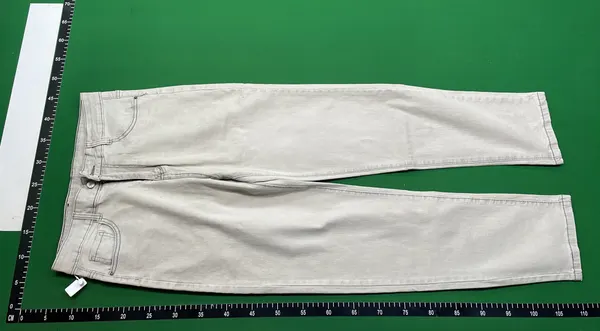 Light Grey Washed Straight Leg Jeans — warehouse QC photo 2