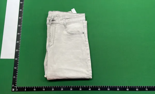 Light Grey Washed Straight Leg Jeans — warehouse QC photo 4