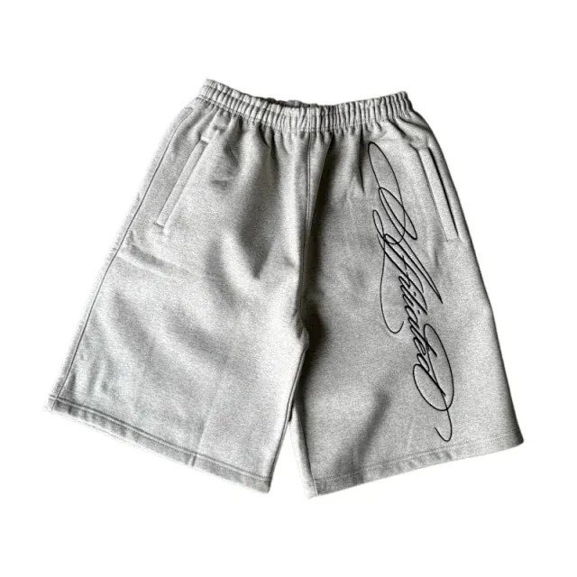 Script Print Fleece Sweatpants Three Colorways — merchant catalogue photo