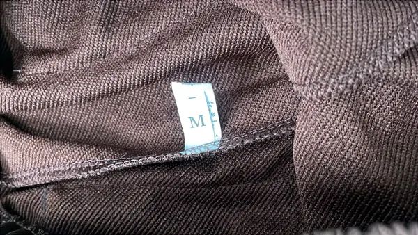 Script Print Fleece Sweatpants Three Colorways — warehouse QC photo 5