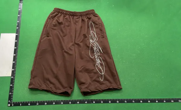 Script Print Fleece Sweatpants Three Colorways — warehouse QC photo 6
