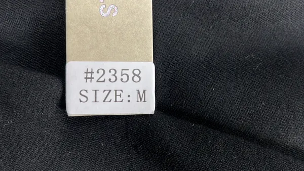 Grey Pullover Hoodie With Chest Text Print — warehouse QC photo 1