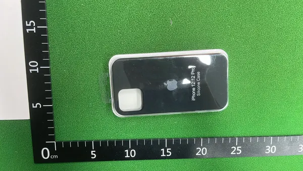 Black Silicone Smartphone Case With Camera Cutout — warehouse QC photo 1