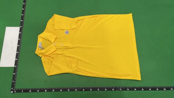 Black Piqué Cotton Short-Sleeve Polo Shirt — warehouse QC photo 2