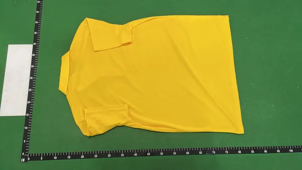 Black Piqué Cotton Short-Sleeve Polo Shirt — warehouse QC photo 3