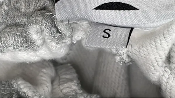 Heather Gray Cuffed Fleece Sweatpants — warehouse QC photo 1