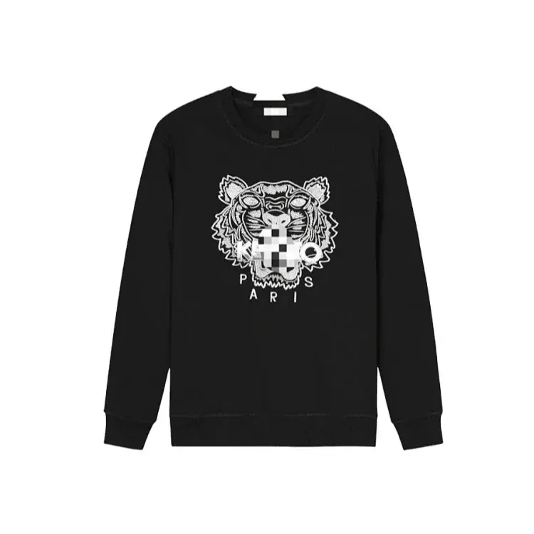 Black Sweatshirt With Tiger Head Graphic — merchant catalogue photo
