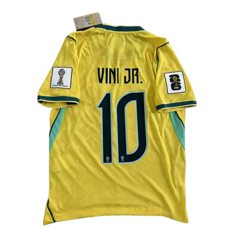 Yellow Number Print Short Sleeve Football Jersey (#2) — merchant catalogue photo