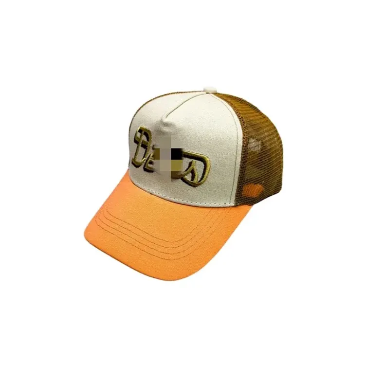 Orange Brim Mesh-Back Trucker Cap — merchant catalogue photo