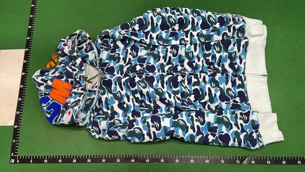 Black Full Zip Hoodie With Shark Face Hood — warehouse QC photo 2