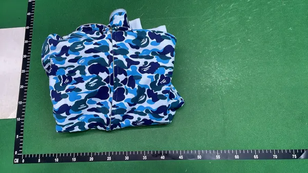 Black Full Zip Hoodie With Shark Face Hood — warehouse QC photo 4