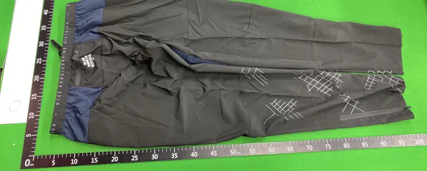 Black Zip Pocket Track Pants With Leg Print — warehouse QC photo 3