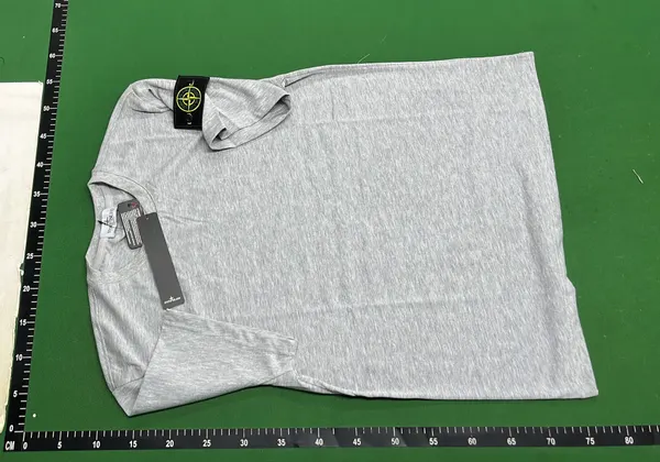 Plain White T-Shirt And Drawstring Shorts Set — warehouse QC photo 2