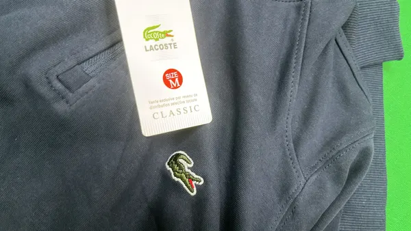 Cream Quarter-Zip Sweatshirt With Stand Collar — warehouse QC photo 4