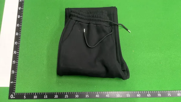 Grey Wide-Leg Sweatpants With Patch Pocket — warehouse QC photo 4