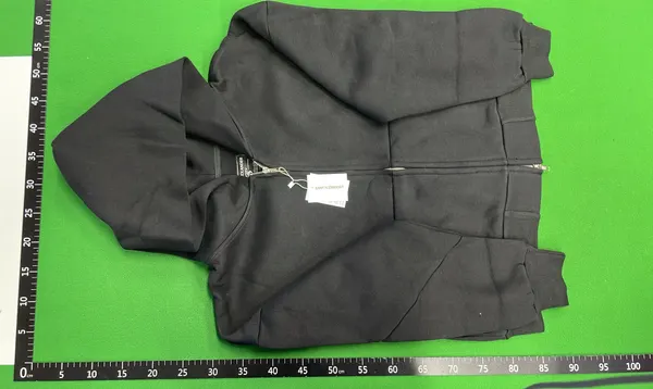 Grey Wide-Leg Sweatpants With Patch Pocket — warehouse QC photo 6