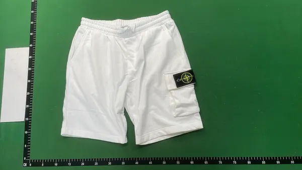 Cargo Pocket Sweat Shorts With Badge Patch — warehouse QC photo 2