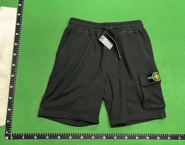 Cargo Pocket Sweat Shorts With Badge Patch — warehouse QC photo 6
