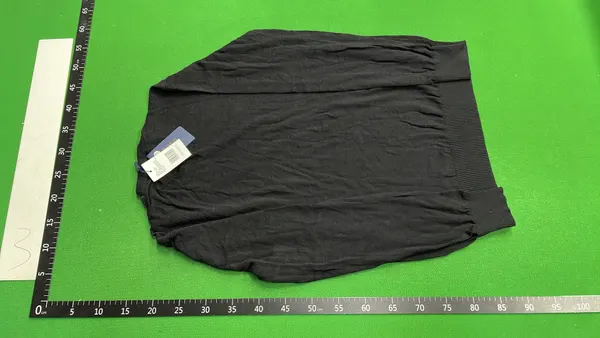Navy Crewneck Knit Sweater With Chest Logo — warehouse QC photo 3