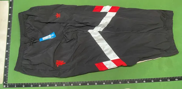 Black Track Jacket Set With Red Chevron Stripes — warehouse QC photo 4