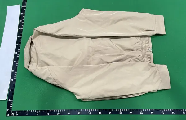 Navy Zip-Up Harrington Jacket With Button Tab — warehouse QC photo 3