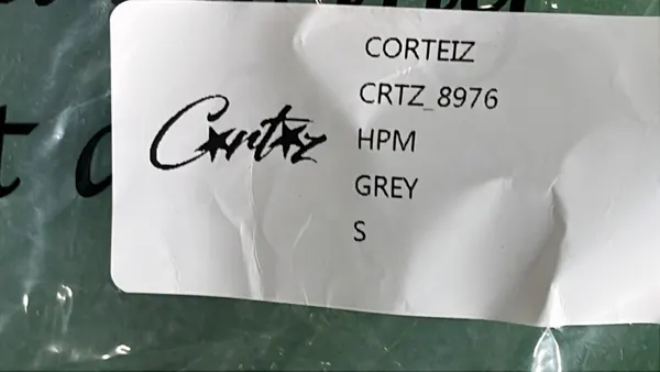 Grey Full Zip Hoodie With Cream Lined Hood — warehouse QC photo 1